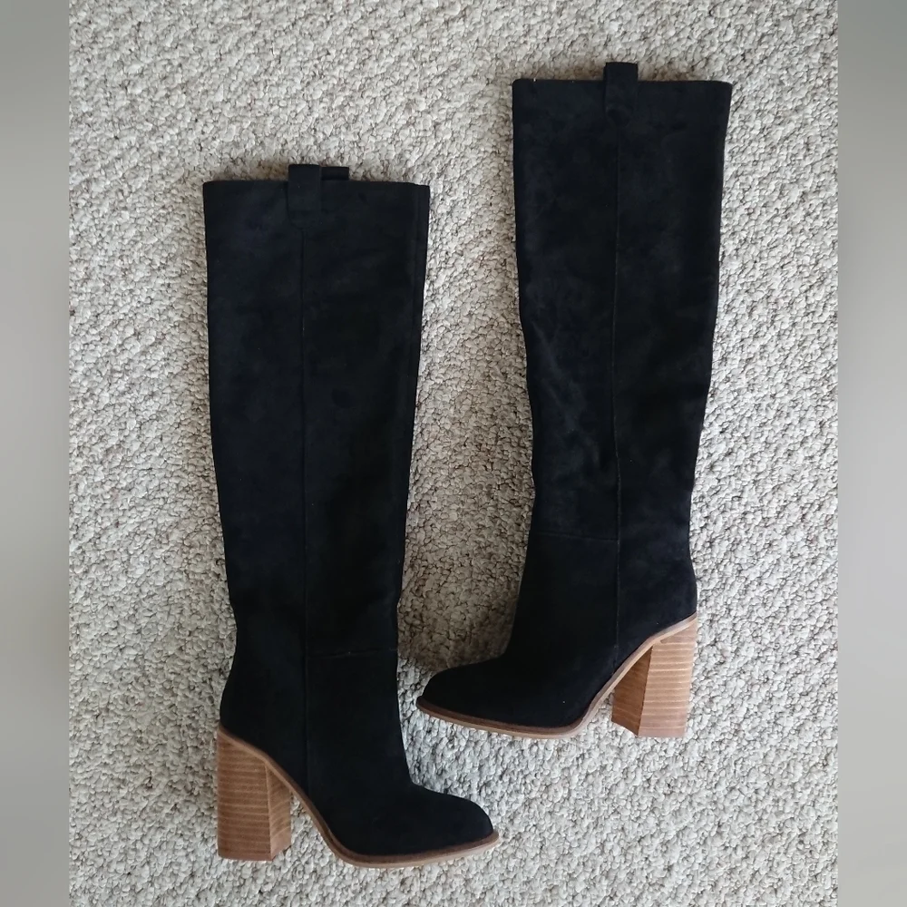 Mi.iM always a Saint Knee High Block Heel Boot black Size 5.5